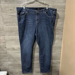 Torrid Denim Womens Jeans Size 24 Mid-Rise Skinny Straight Leg Medium Blue Wash